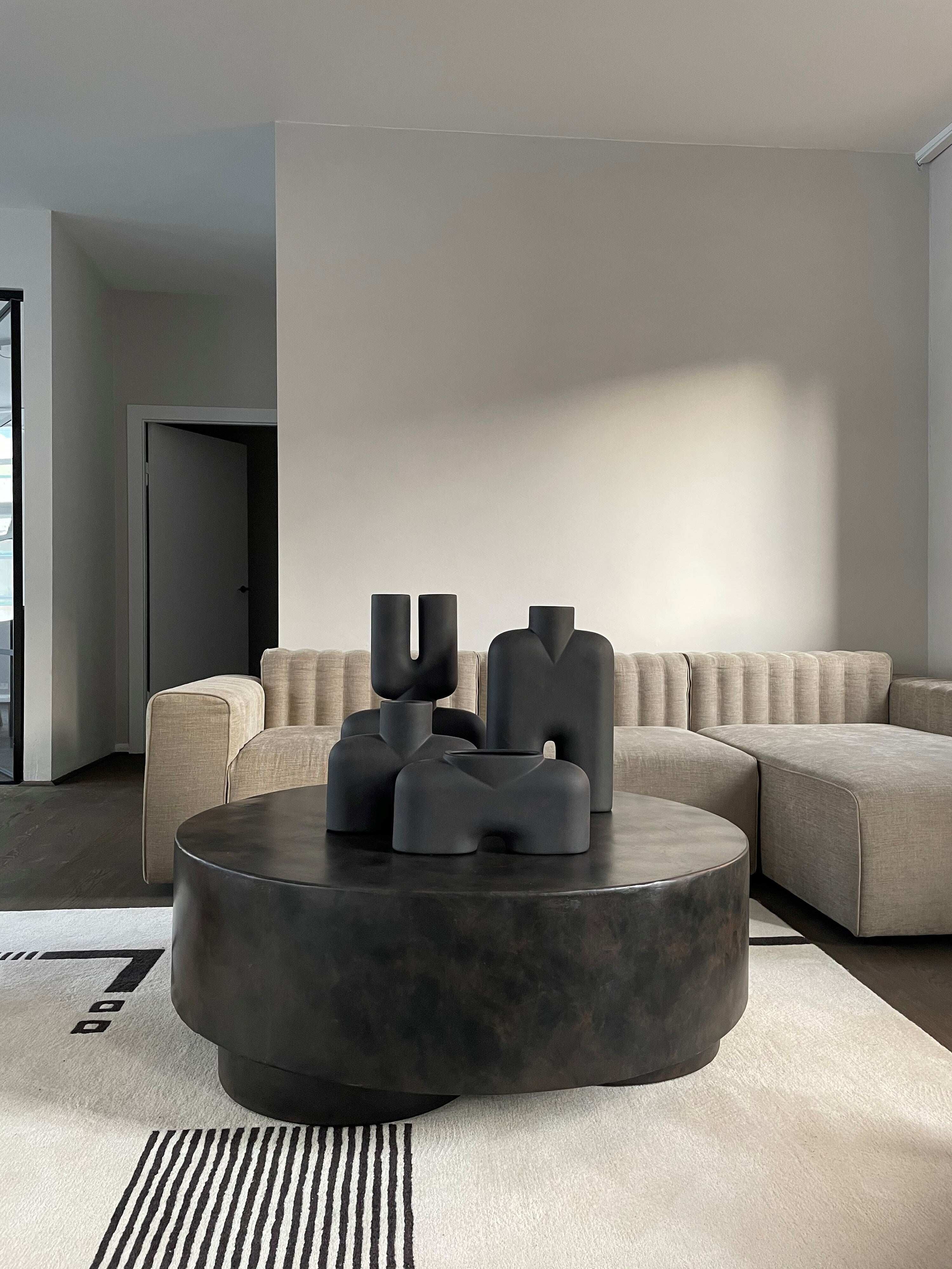 Cobra Vase Double, Medio - Coffee | Ceramic | 101 Copenhagen