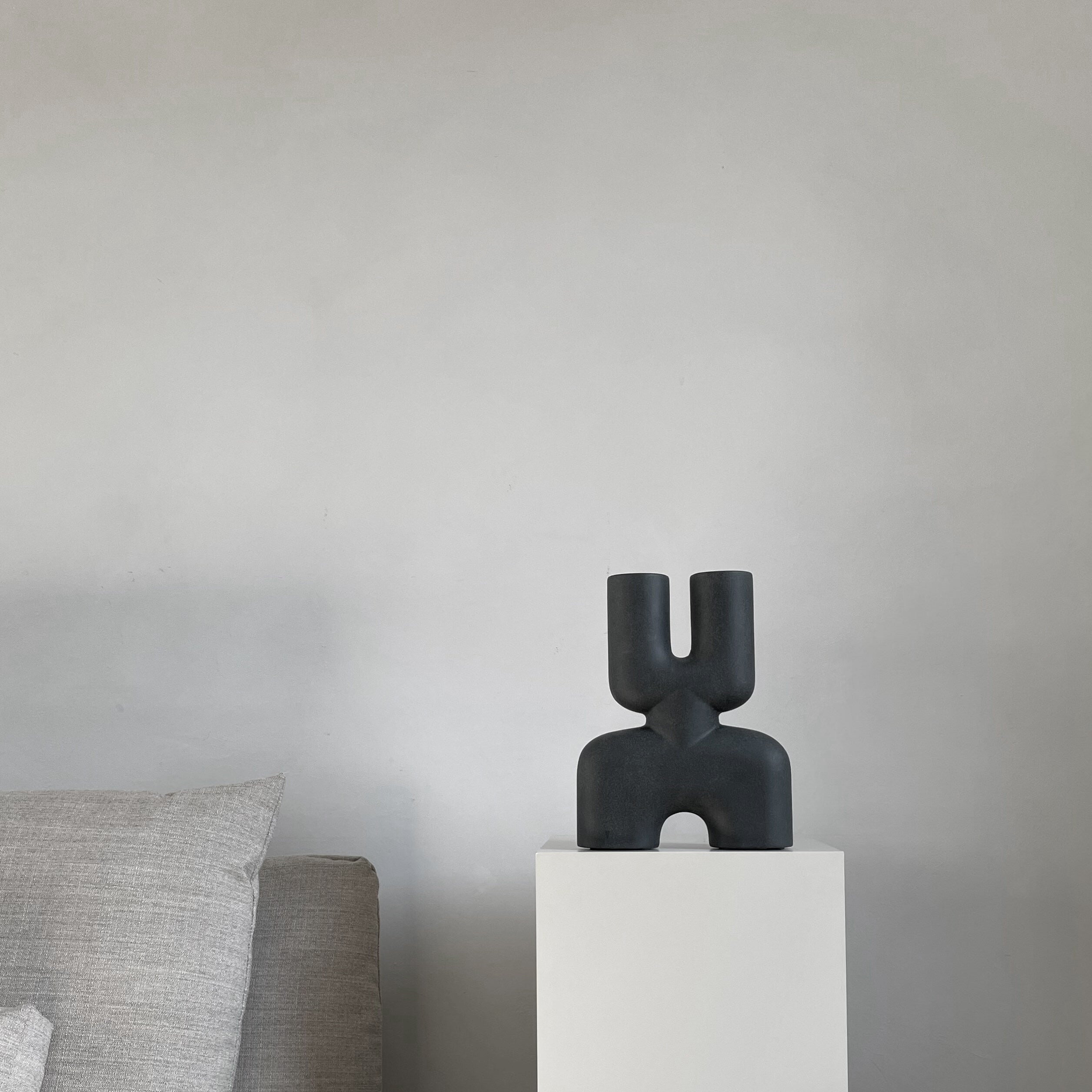 花瓶・フラワースタンド 101  Cobra Double Mini Black Cobra Vase Double, Mini - Black | Ceramic | 101 Copenhagen