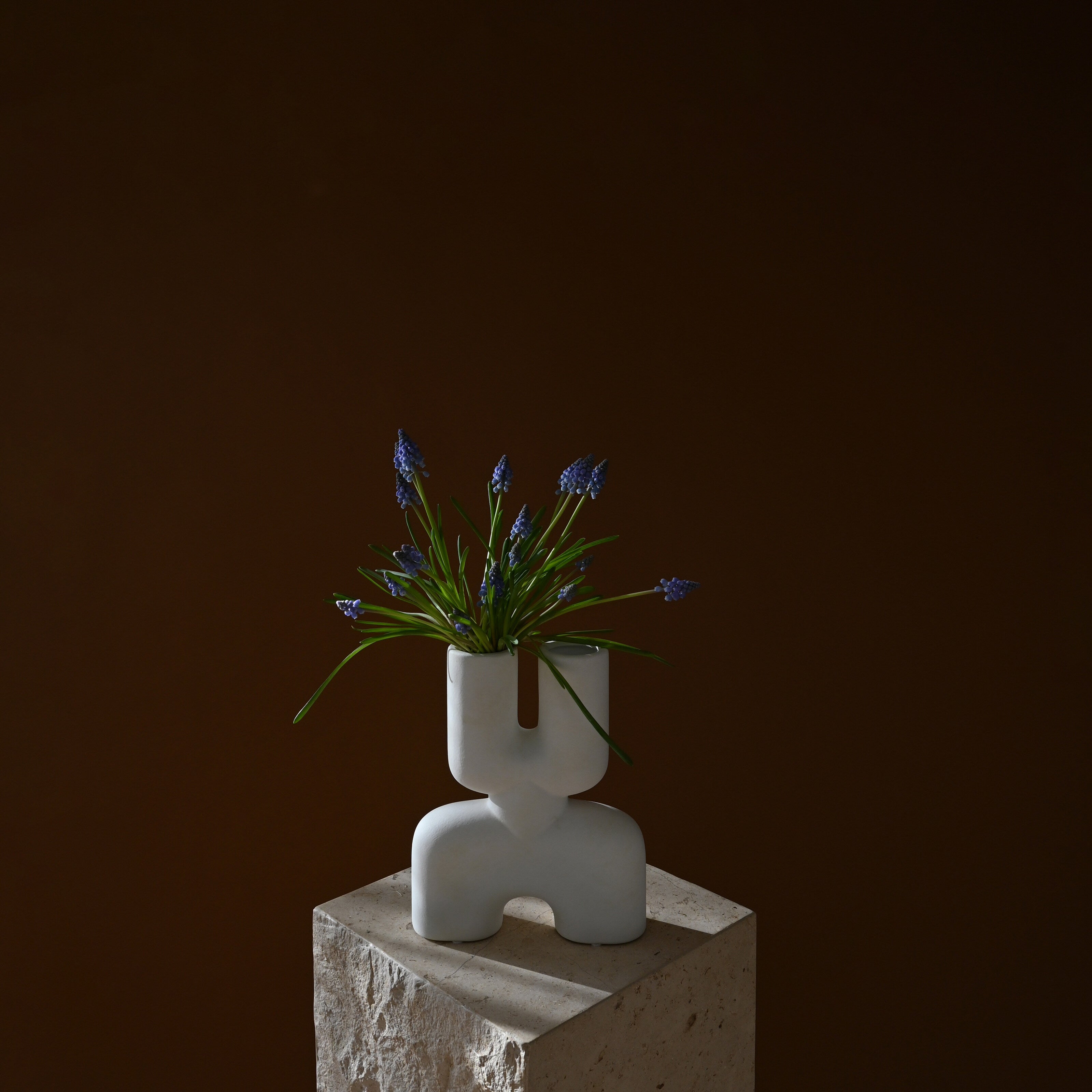 101 Copenhagen - Cobra Vase Double, Mini - Bone White - Vase