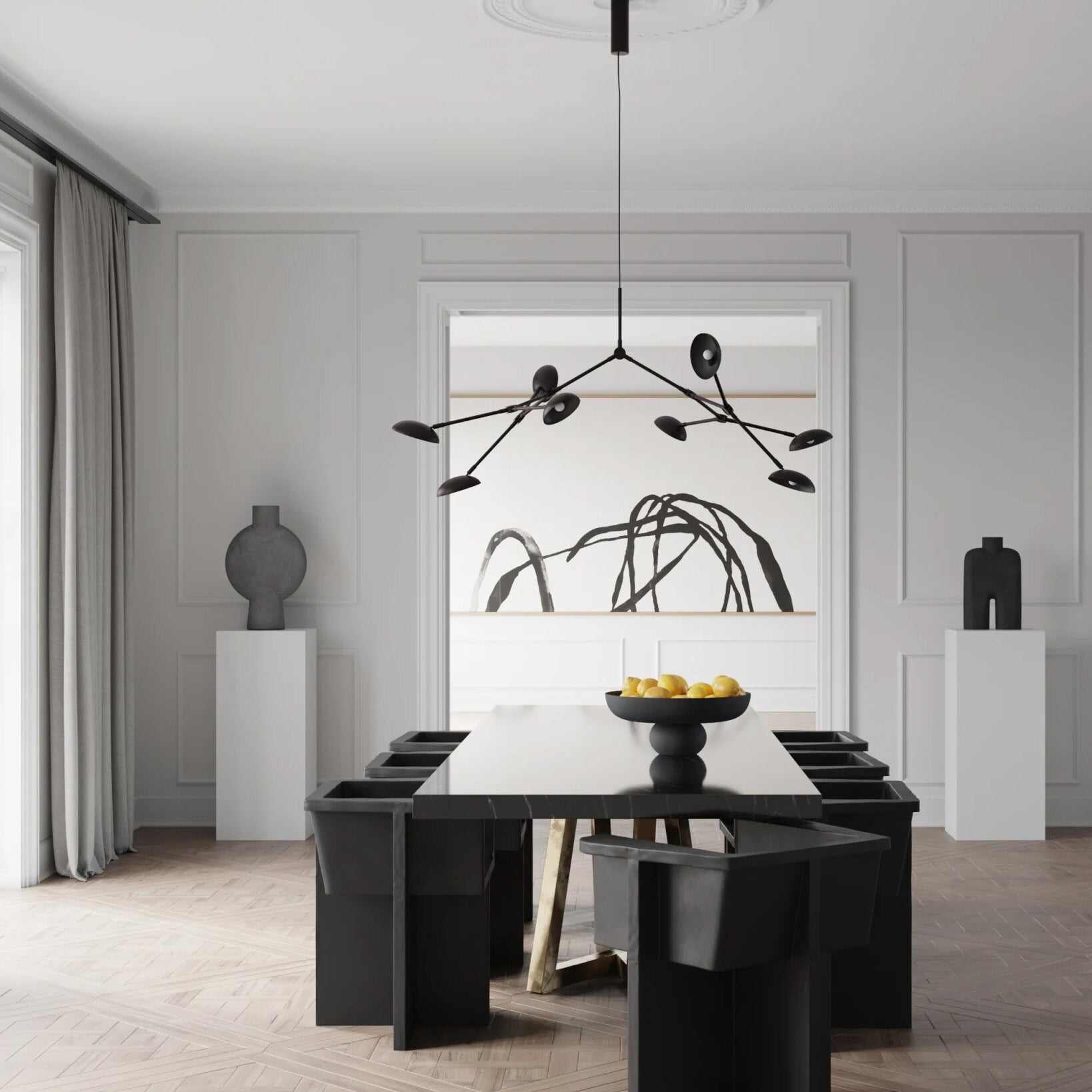 101 Copenhagen - Cobra Vase Tall, Medio - Black - Vase