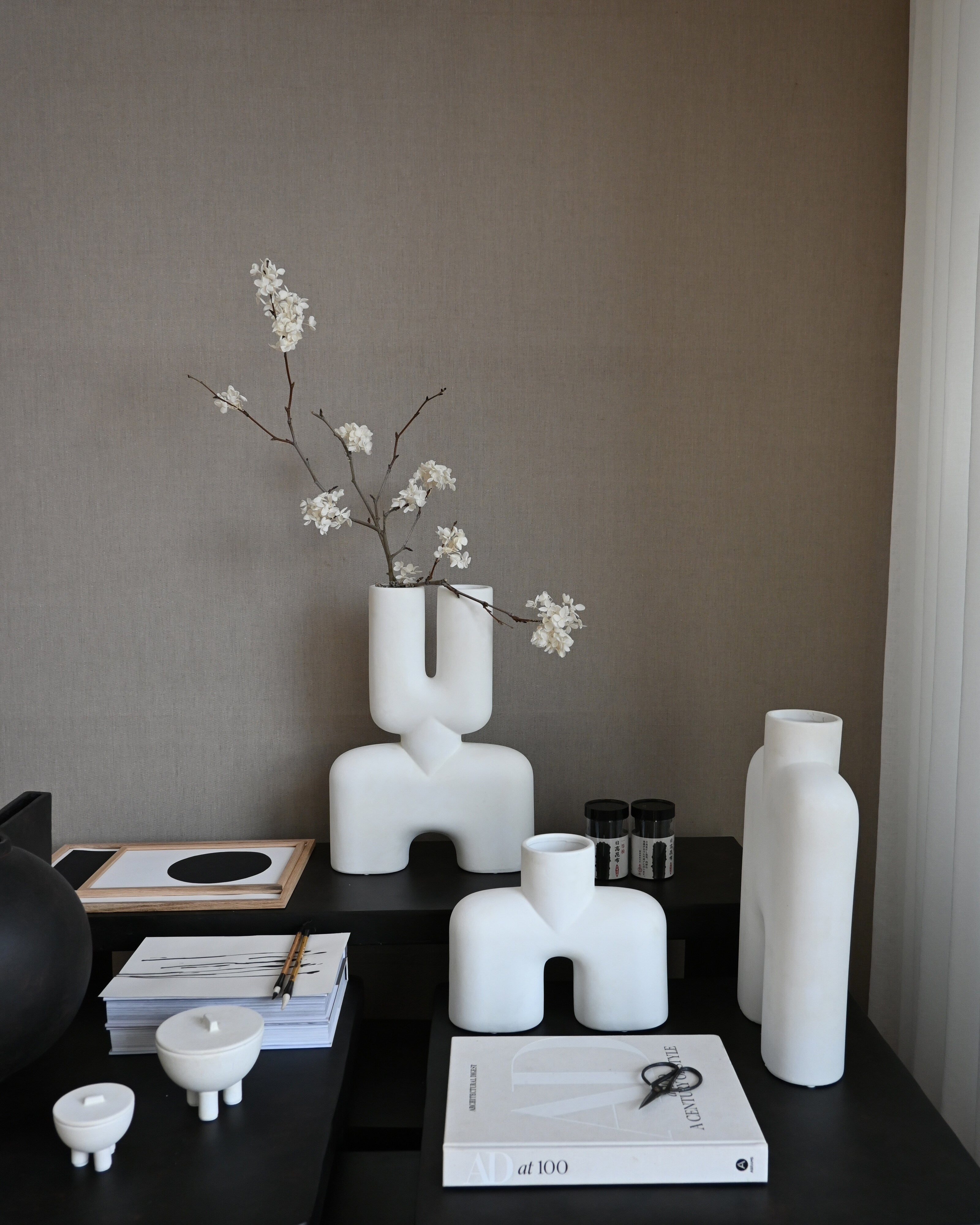 101 Copenhagen - Cobra Vase Tall, Medio - Bone White - Vase