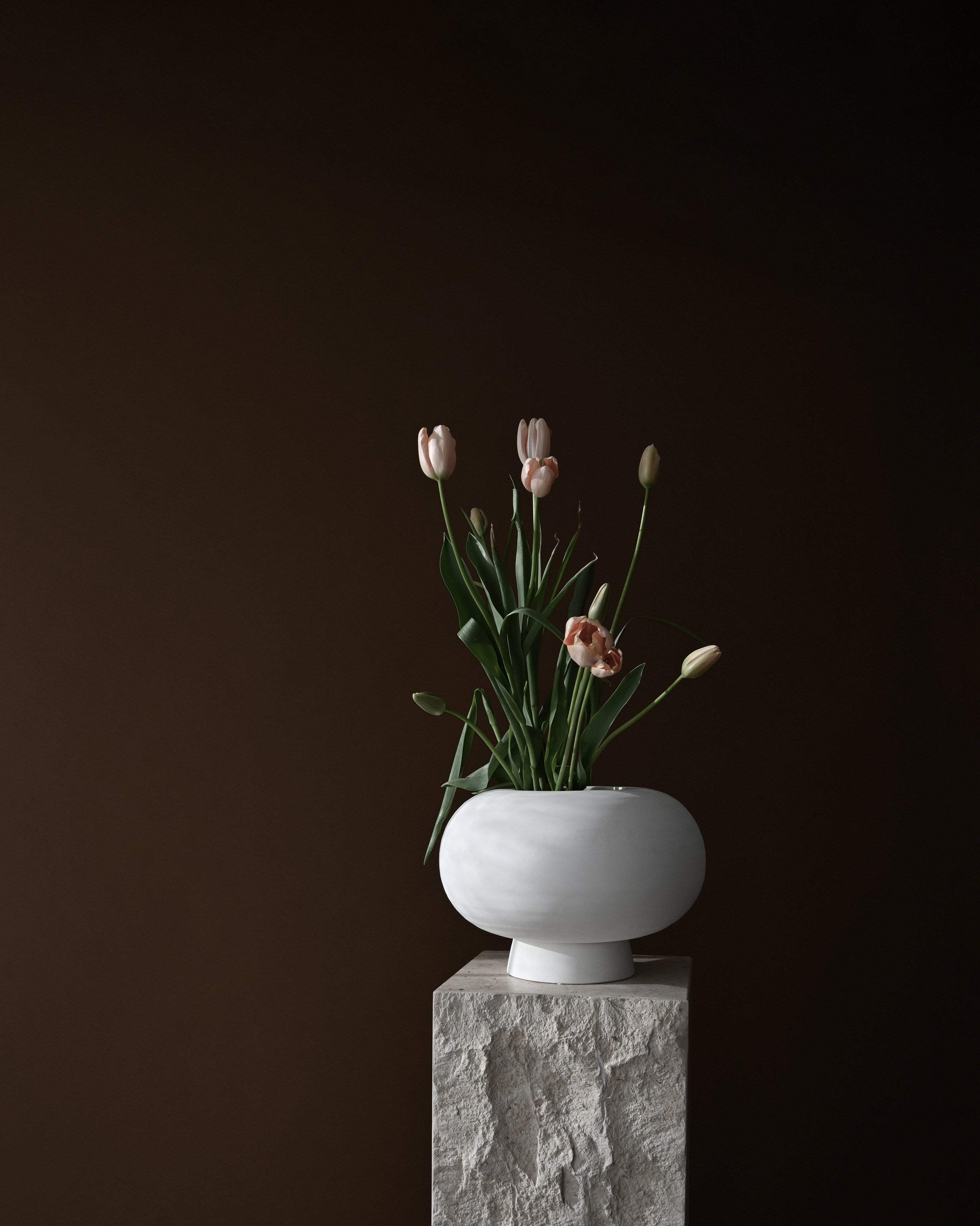 101 Copenhagen - Kabin Vase, Fat - Bone White - Vase