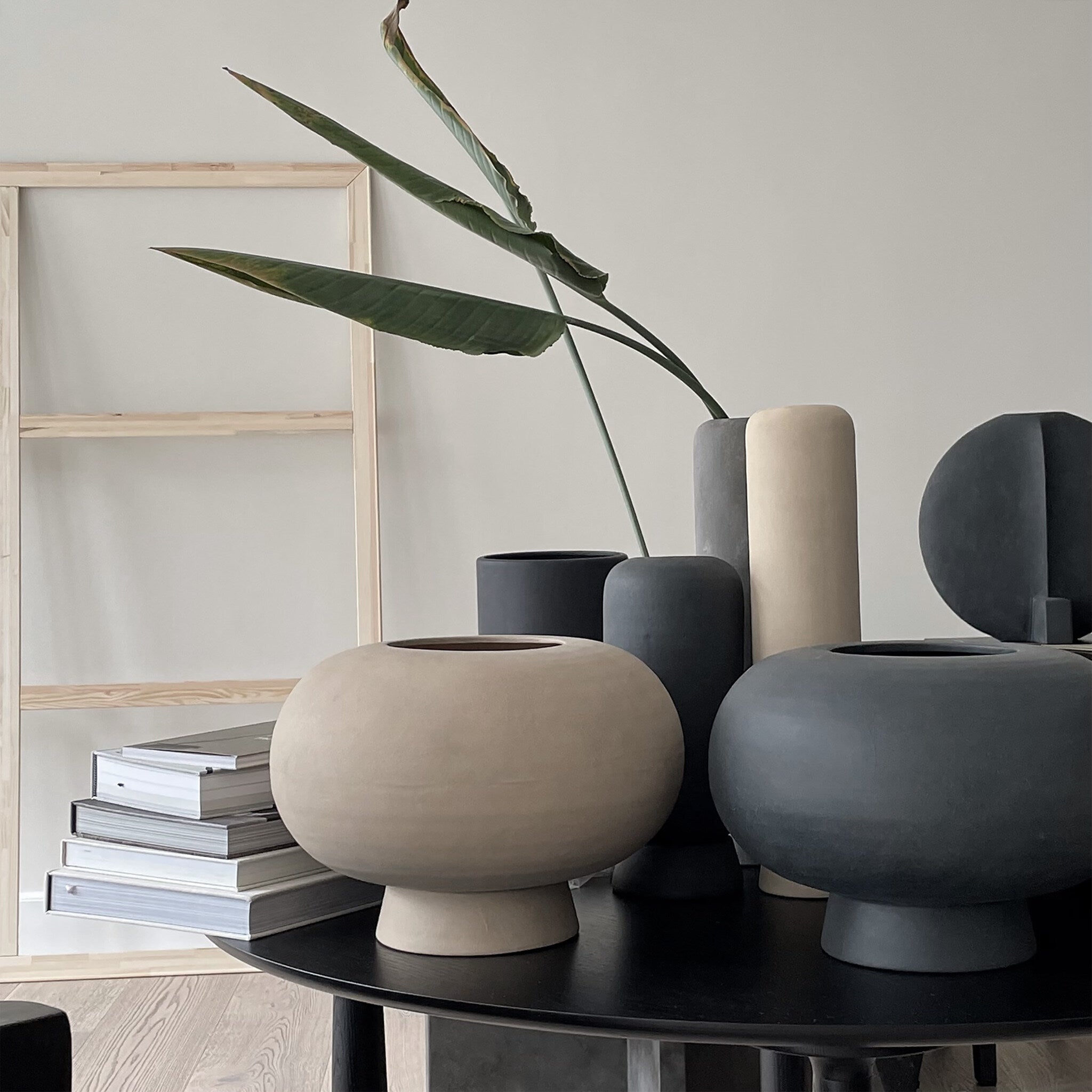 Kabin Vase, Fat - Sand | Ceramic | 101 Copenhagen