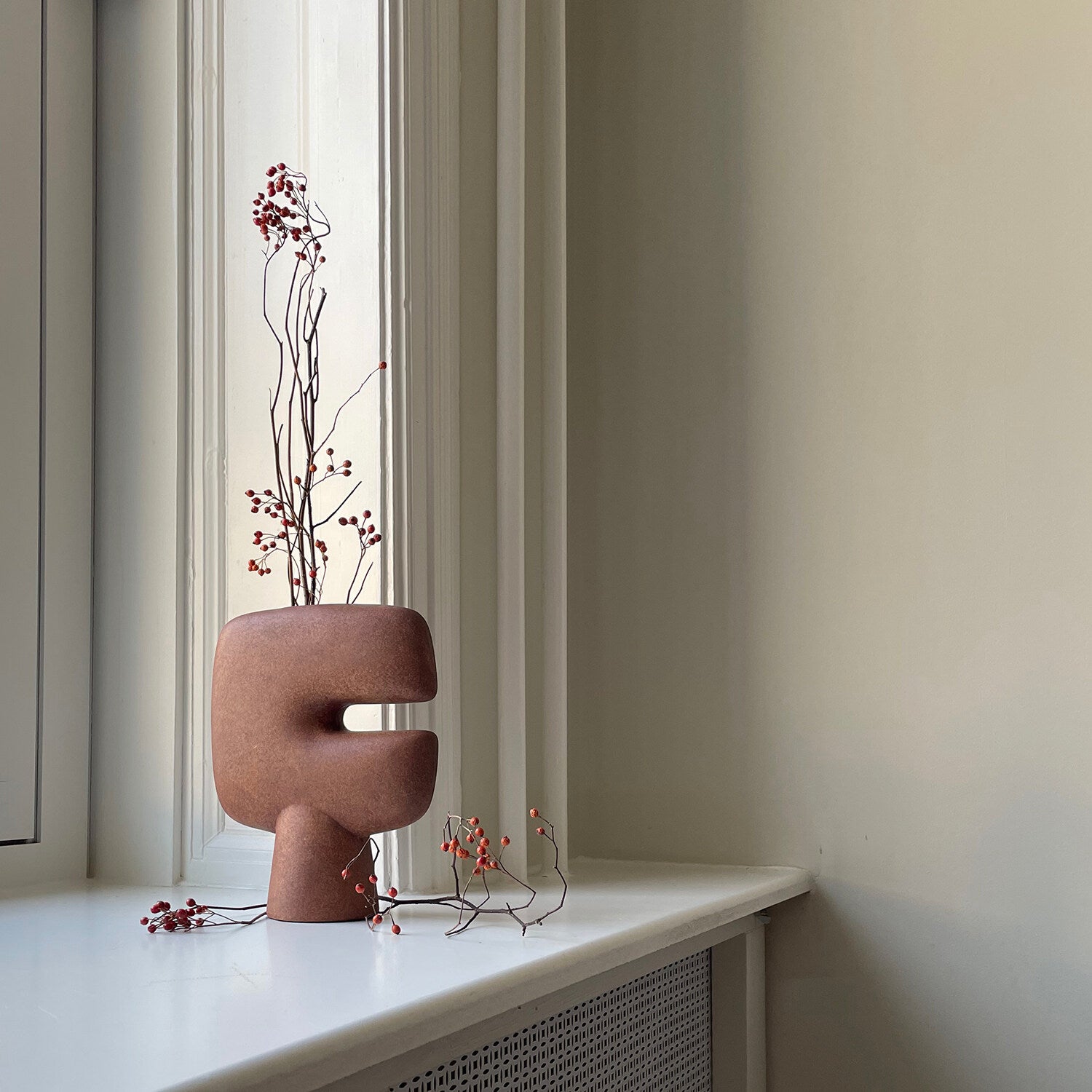 Tribal Vase, Mini - Terracotta | Ceramic | 101 Copenhagen