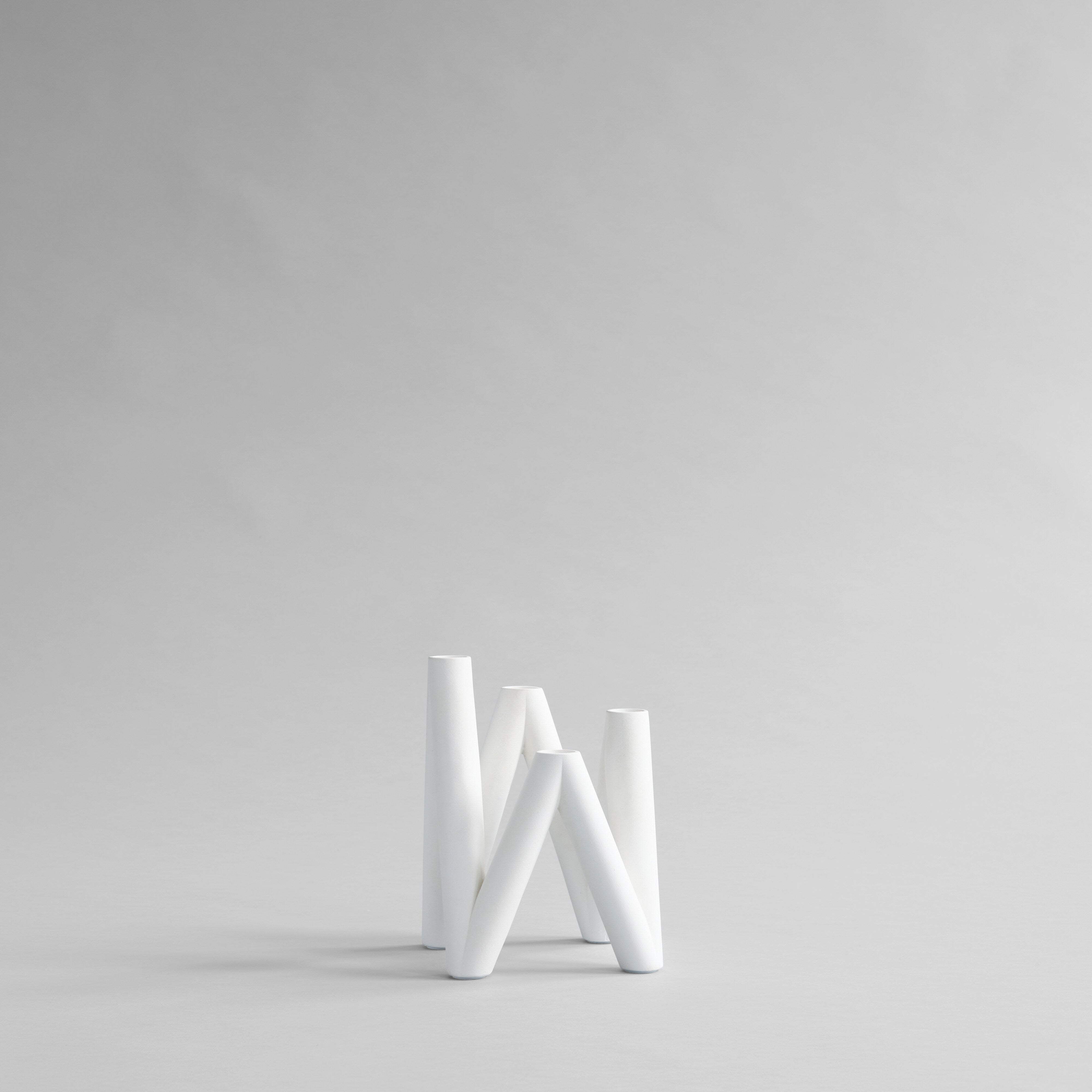 W Candle Holder - Bone White | Ceramic | 101 Copenhagen
