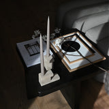 101 Copenhagen - Brick Candle Holder, Low - Limestone - Candle Holder