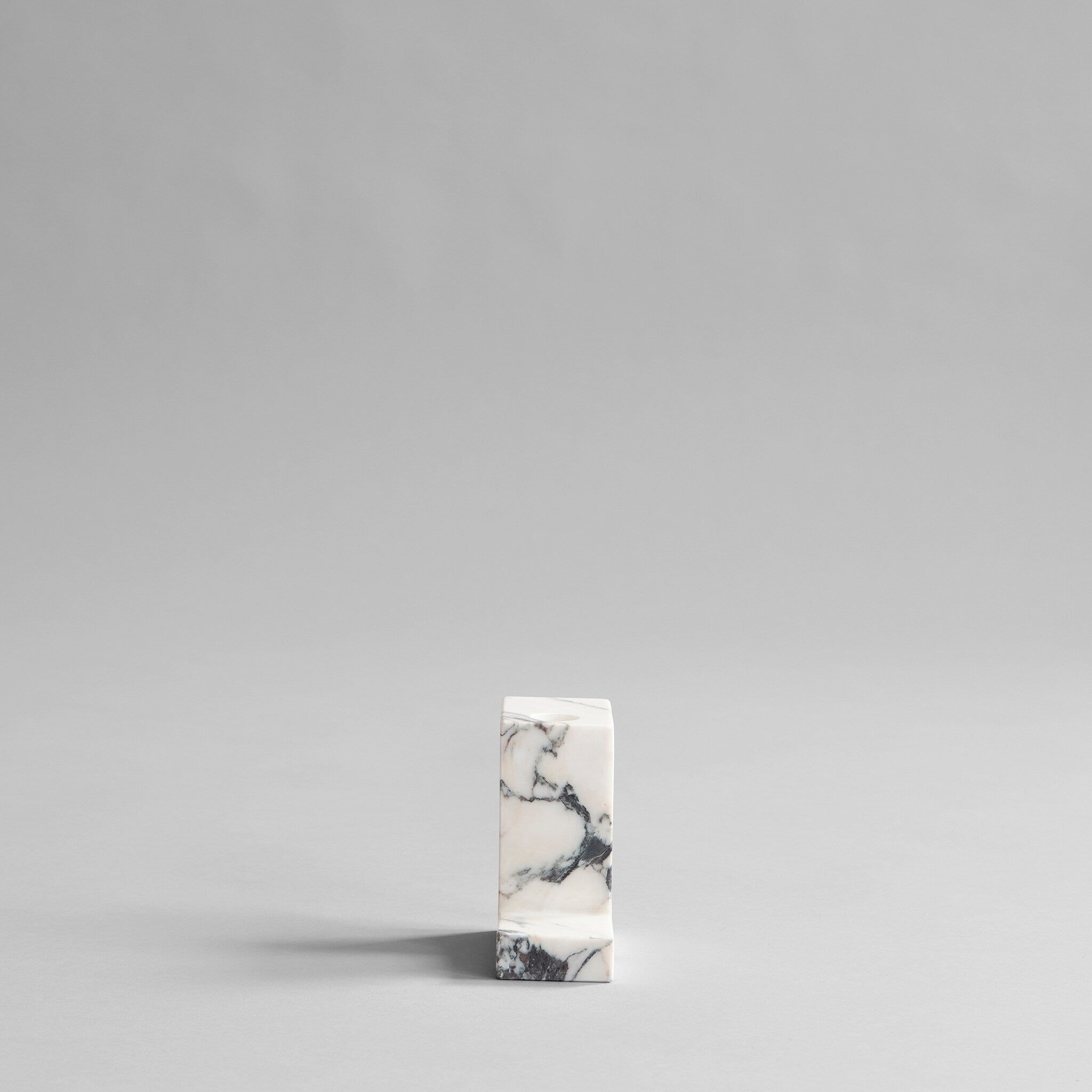 101 Copenhagen - Brick Candle Holder, Tall - Calacatta - Candle Holder