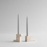 101 Copenhagen - Brick Candle Holder, Tall - Limestone - Candle Holder