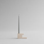 101 Copenhagen - Brick Candle Holder, Low - Limestone - Candle Holder