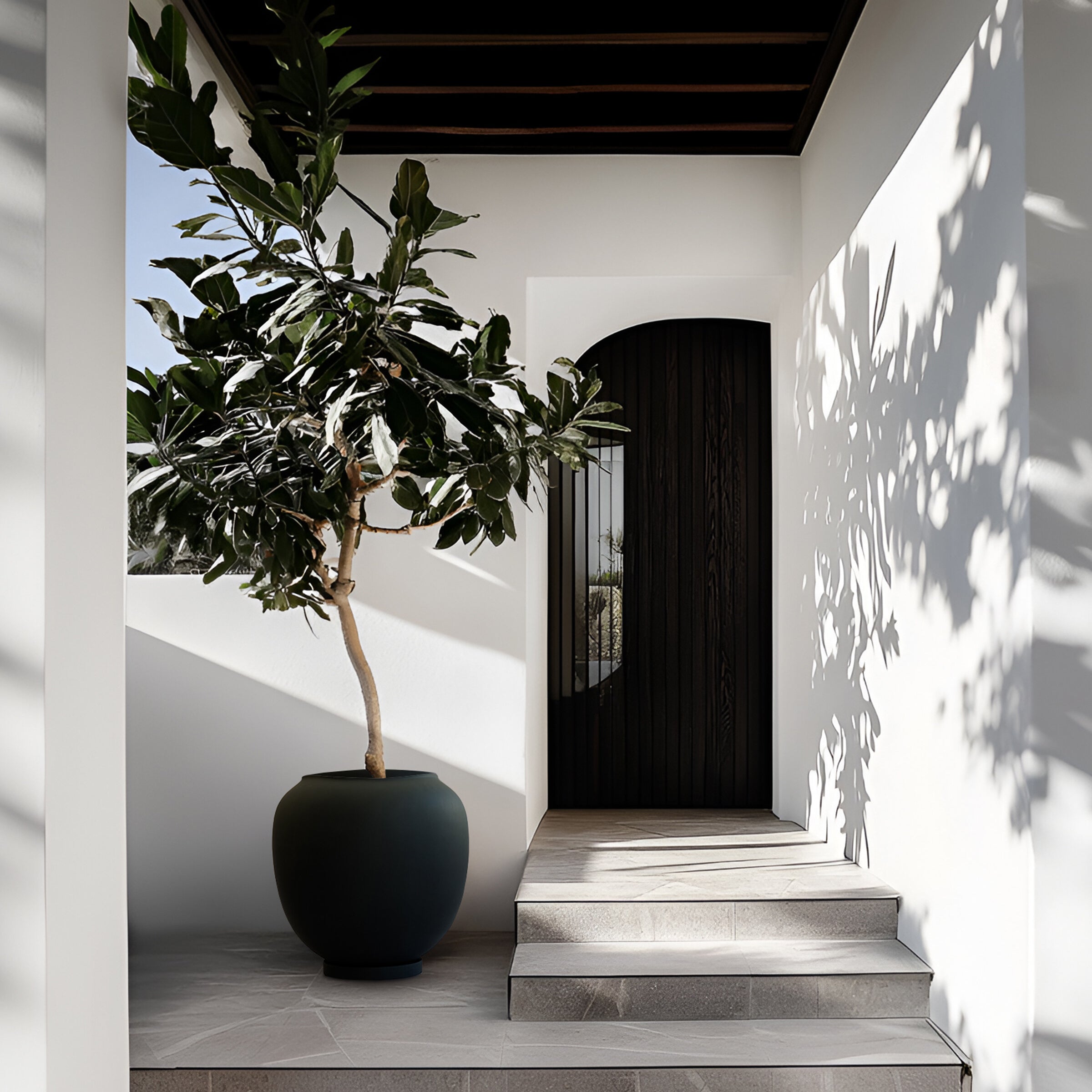 101 Copenhagen - Sunao Plant Pot, Hexa - Black - Plant Pot