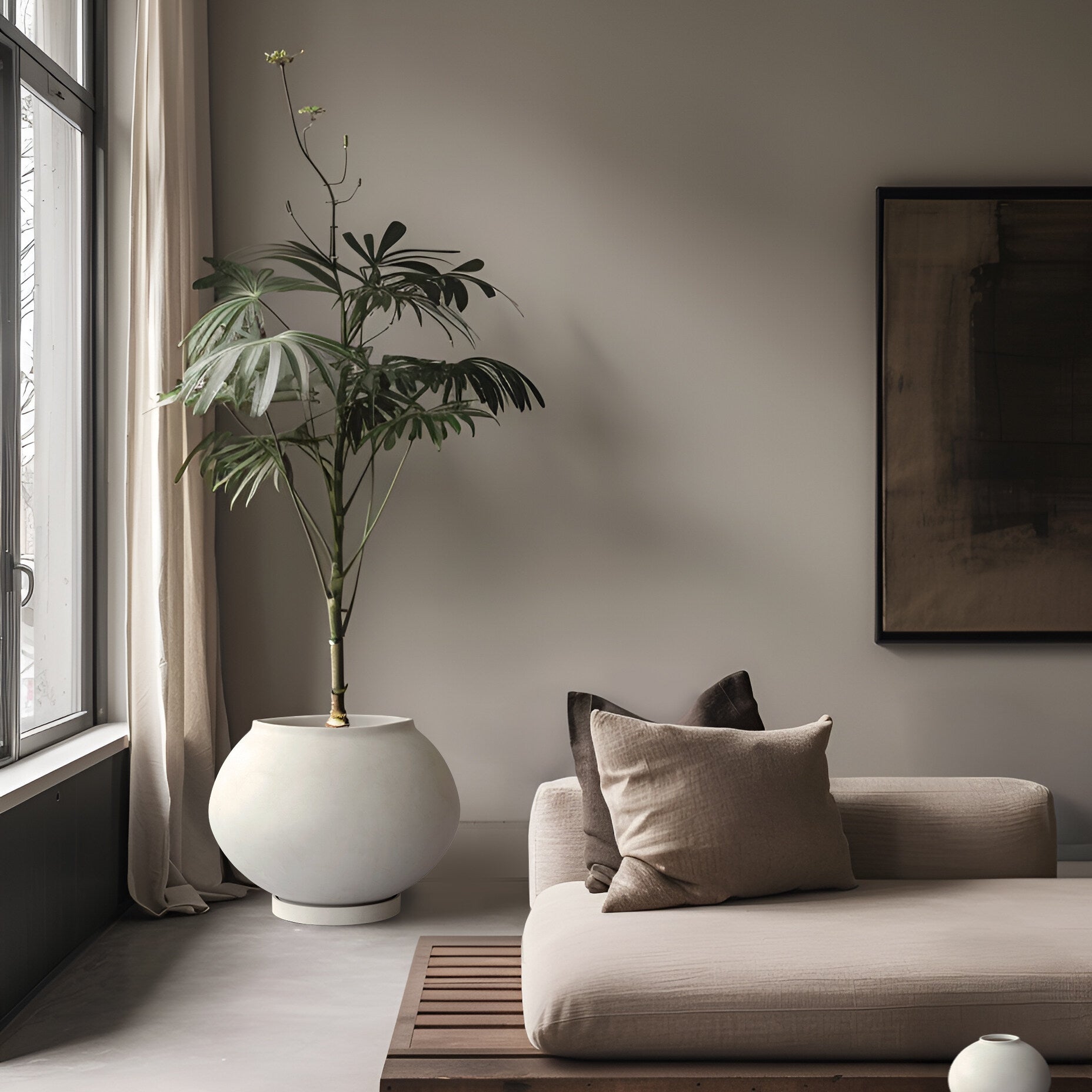 101 Copenhagen - Sunao Plant Pot Fat, Hexa - Birch - Plant Pot