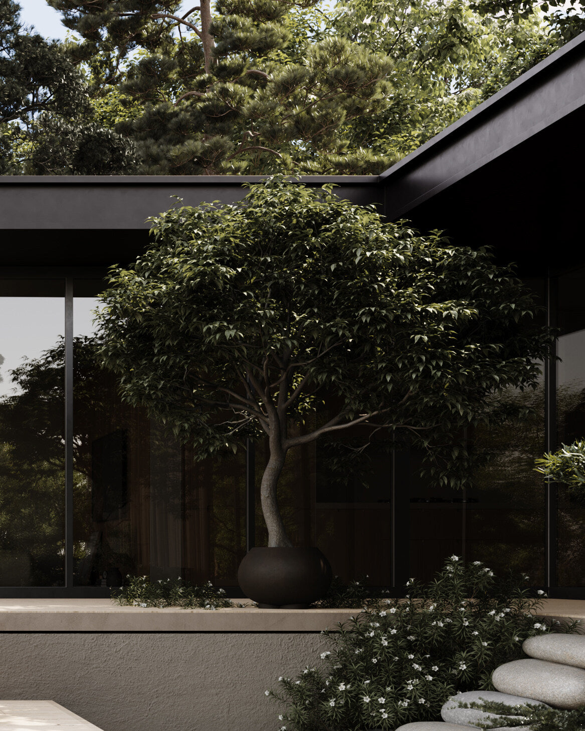 101 Copenhagen - Urchin Plant Pot, Big - Coffee - Plant Pot