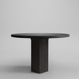 101 Copenhagen - Arc Dining Table, Ø120 - Coffee Black Oak - Dining Table