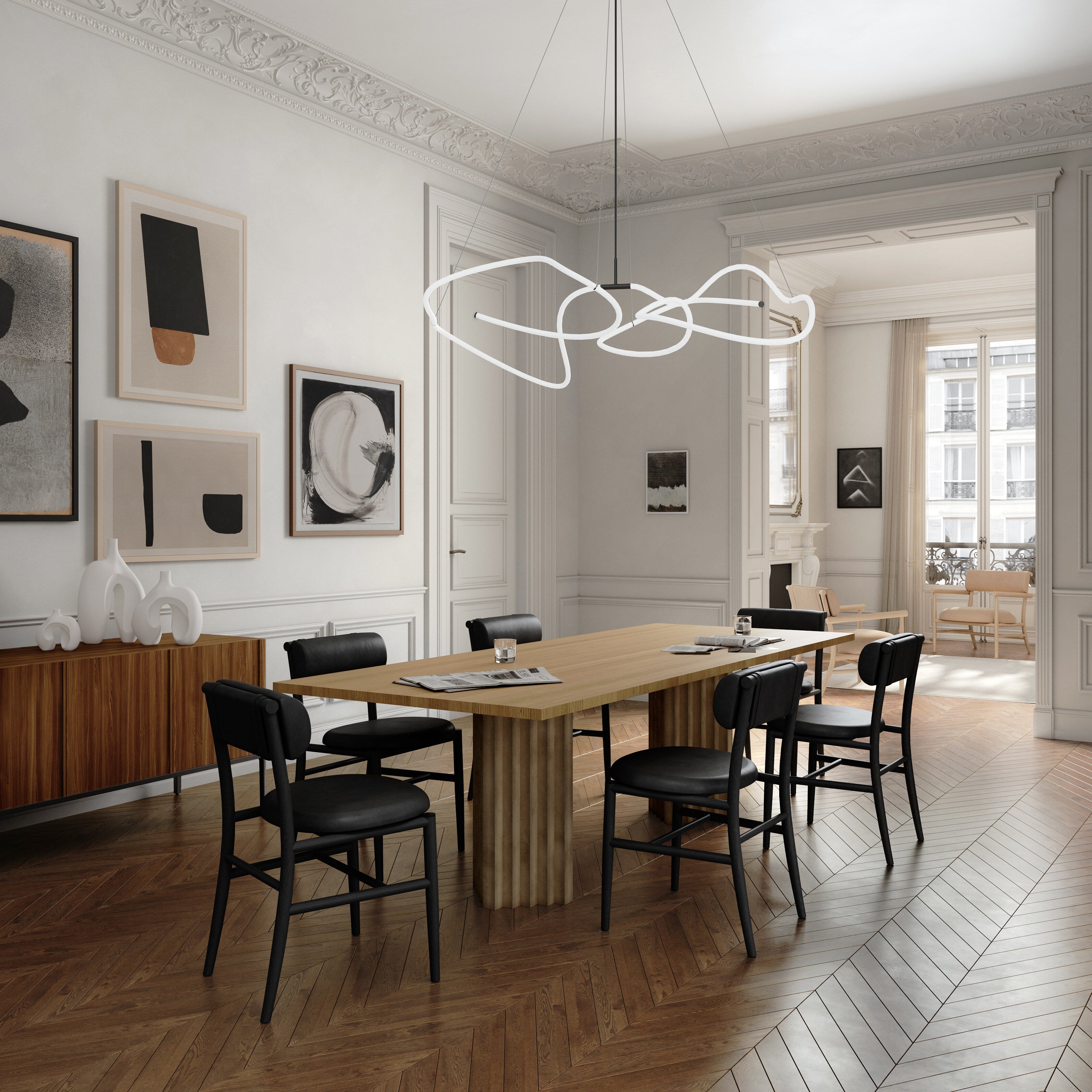 Ghost Chandelier, Mini - Burned Black (5m) | 101 Copenhagen