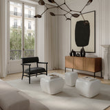 Nama Lounge Chair - Aniline leather black