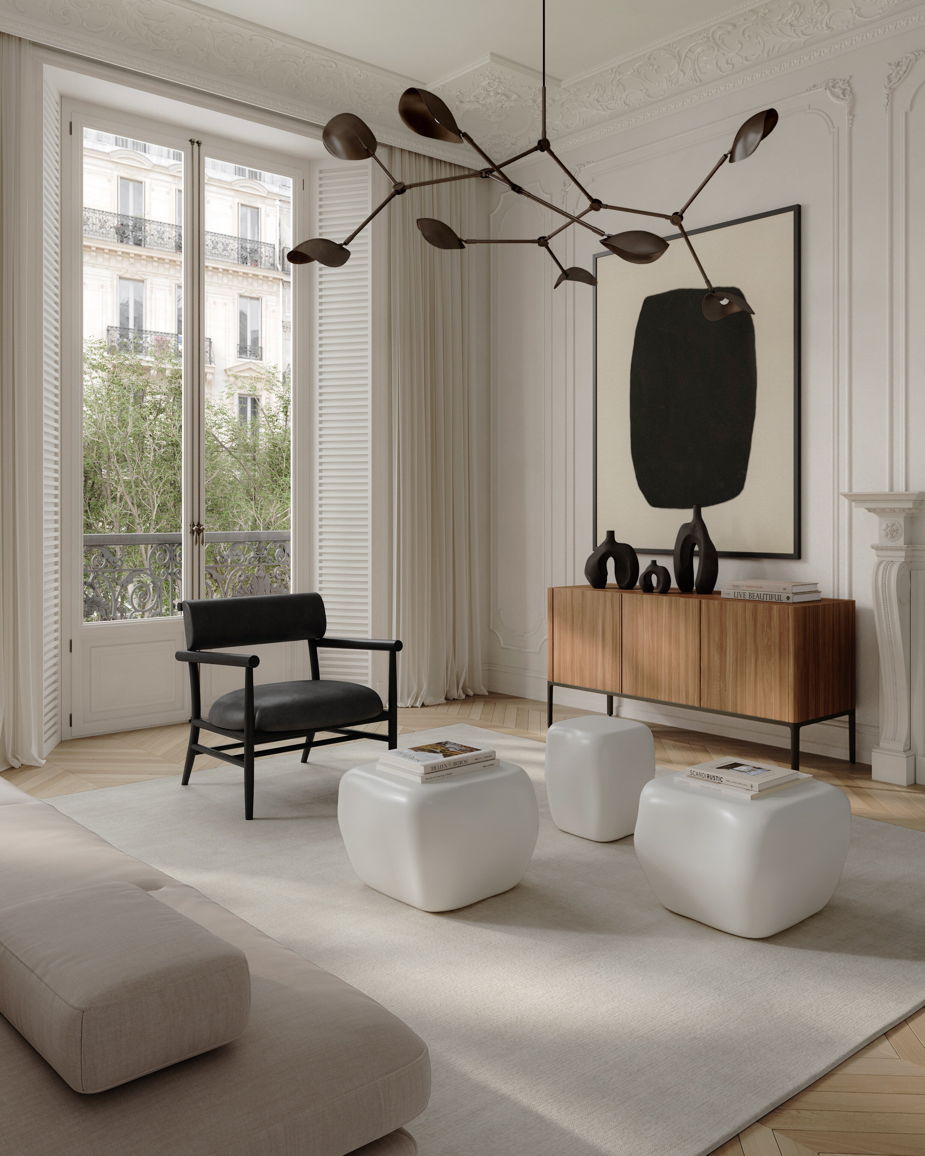 101 Copenhagen - Ishi Coffee Table, Medio - High Glaze Birch - Coffee Table