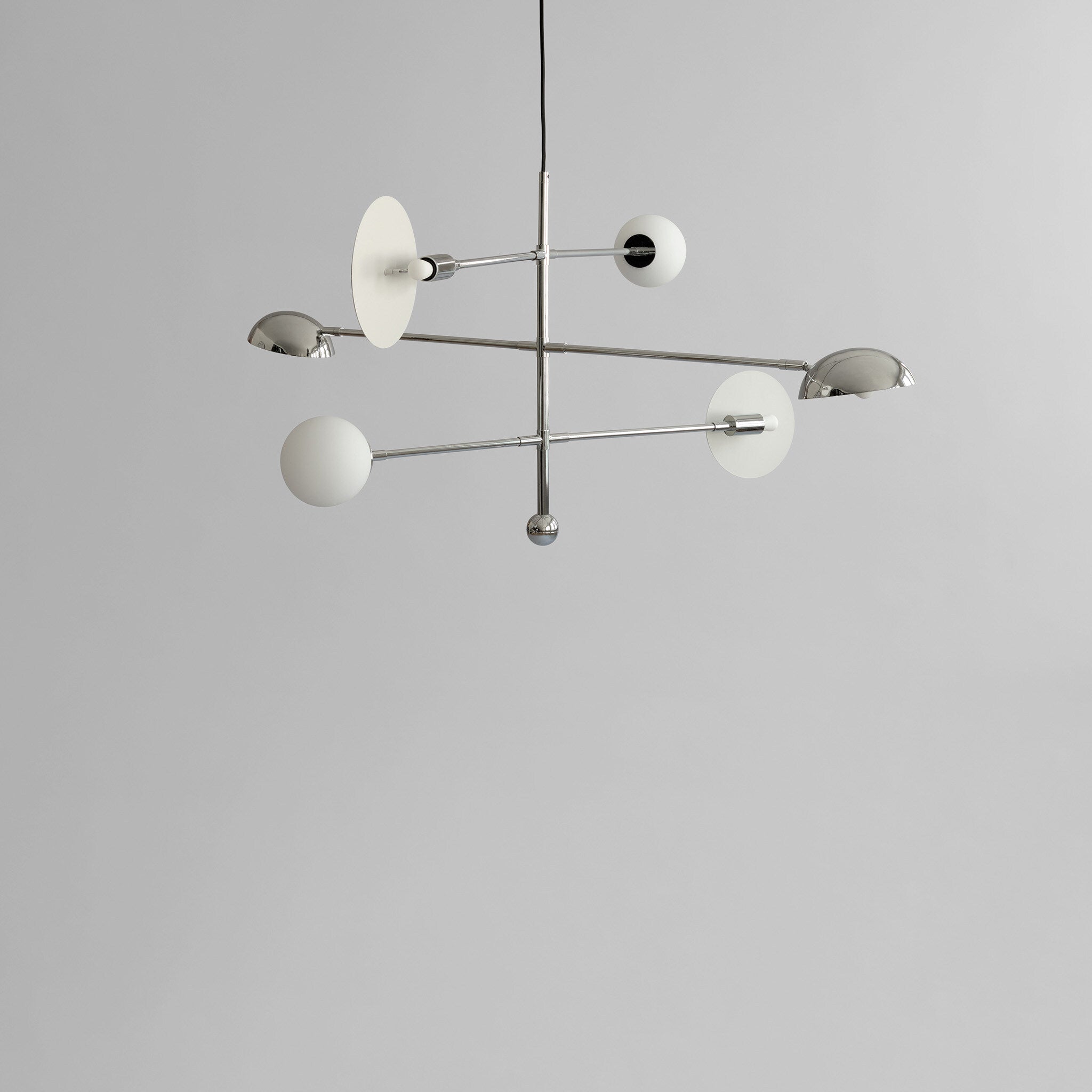 101 Copenhagen - Sahn Chandelier - Chrome (5m) - Chandelier