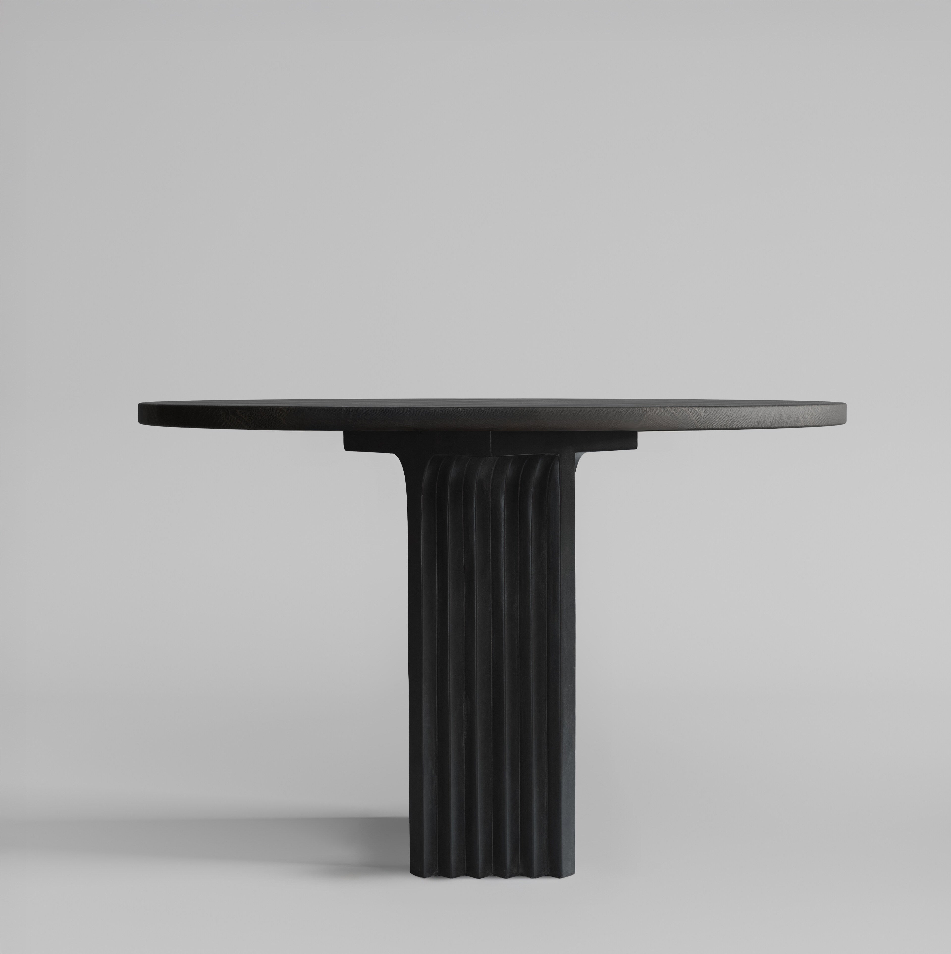 Arc Dining Table, Ø120 - H35mm - Coffee Black Oak | 101 Copenhagen