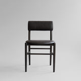 Nama Dining Chair, Coffee Black  - Aniline leather black