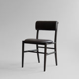 Nama Dining Chair, Coffee Black  - Aniline leather black