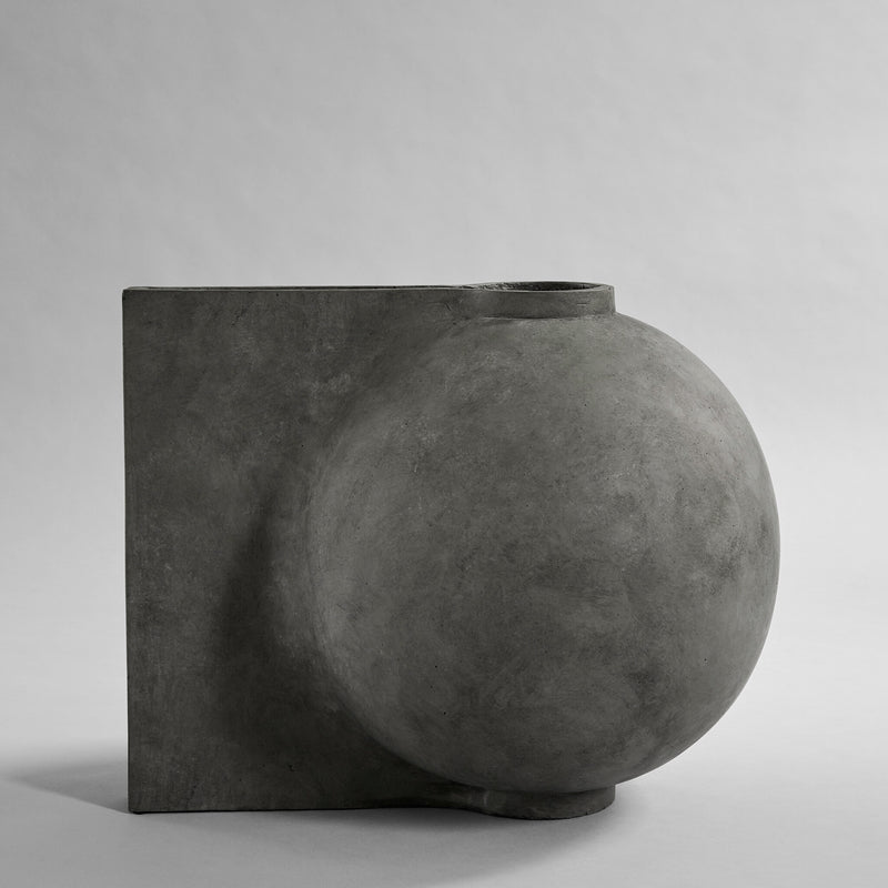 101 Copenhagen - Offset Vase, Big - Dark Grey - Vase