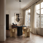 101 Copenhagen - Arc Dining Table, Ø120 - Coffee Black Oak - Dining Table