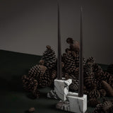 101 Copenhagen - Brick Candle Holder, Low - Calacatta - Candle Holder