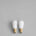 set of two Pygmy - LED Light Bulbs - Matt Porcelain - E14 - 240V
