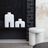 Cobra Vase Tall, Medio - Bubble White