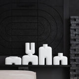 Cobra Vase Fat, Medio - Bubble White