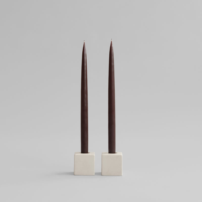 101 Copenhagen - Cube Candle Holders - High Glaze Birch - Candle Holder