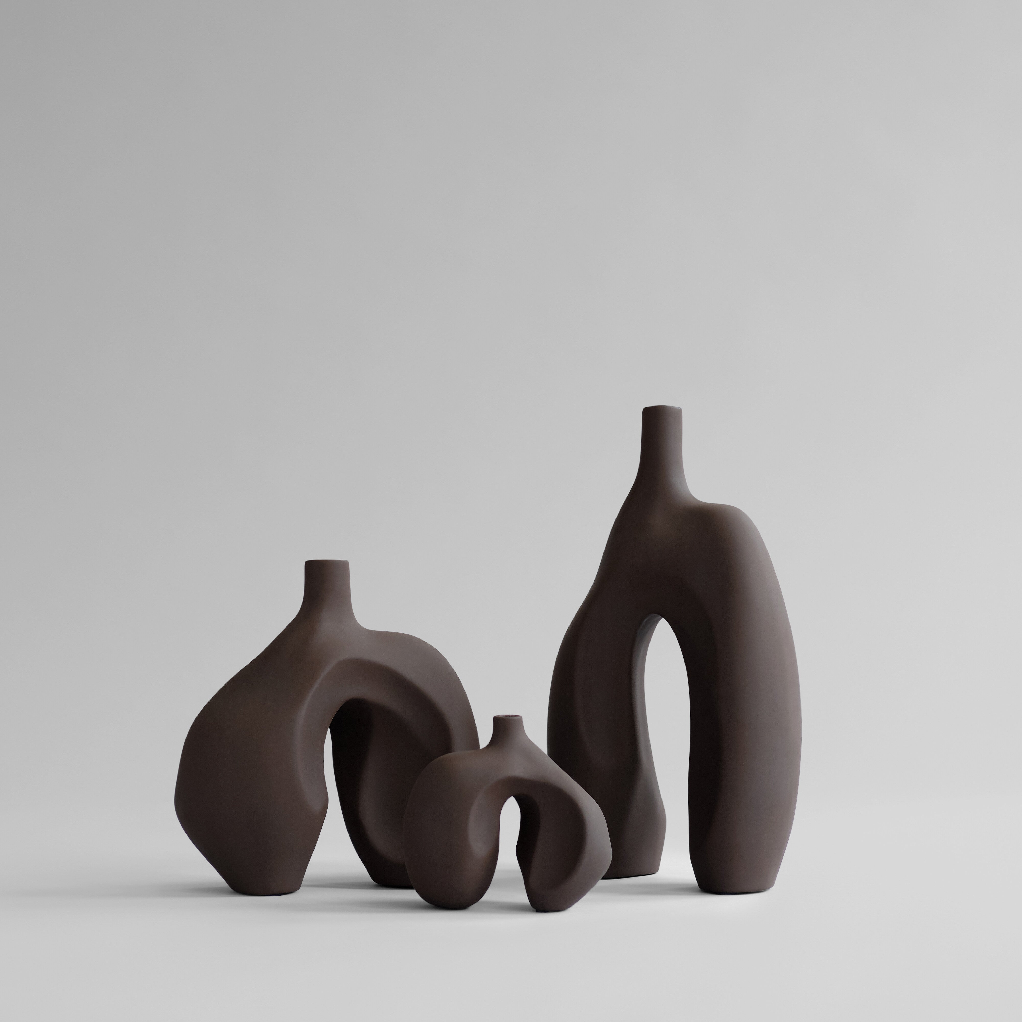 101 Copenhagen - Ni Vase, Medio - Chocolate Brown - Vase