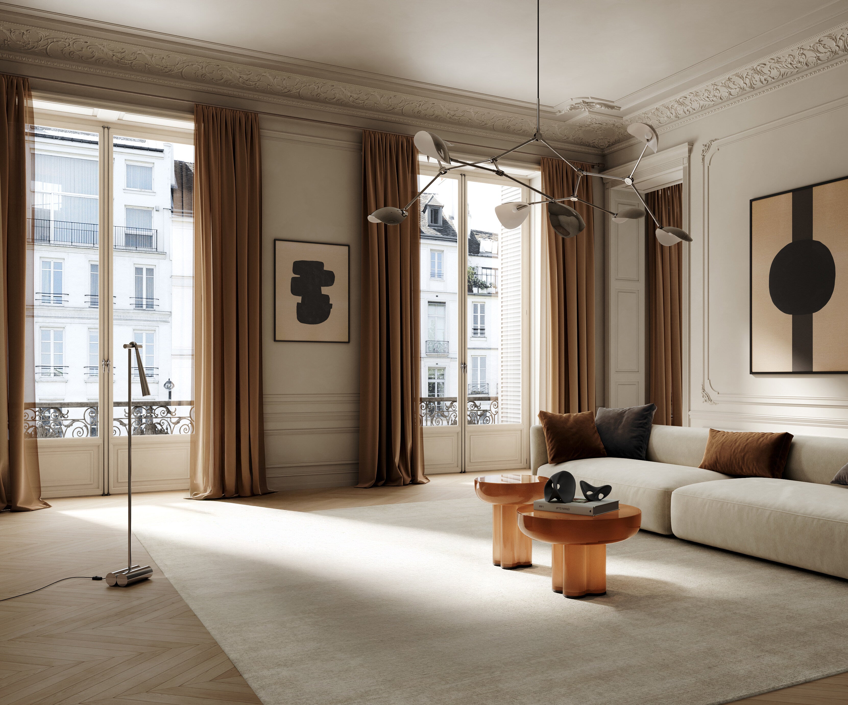 101 Copenhagen - Snake Floor Lamp - Chrome - Floor Lamp