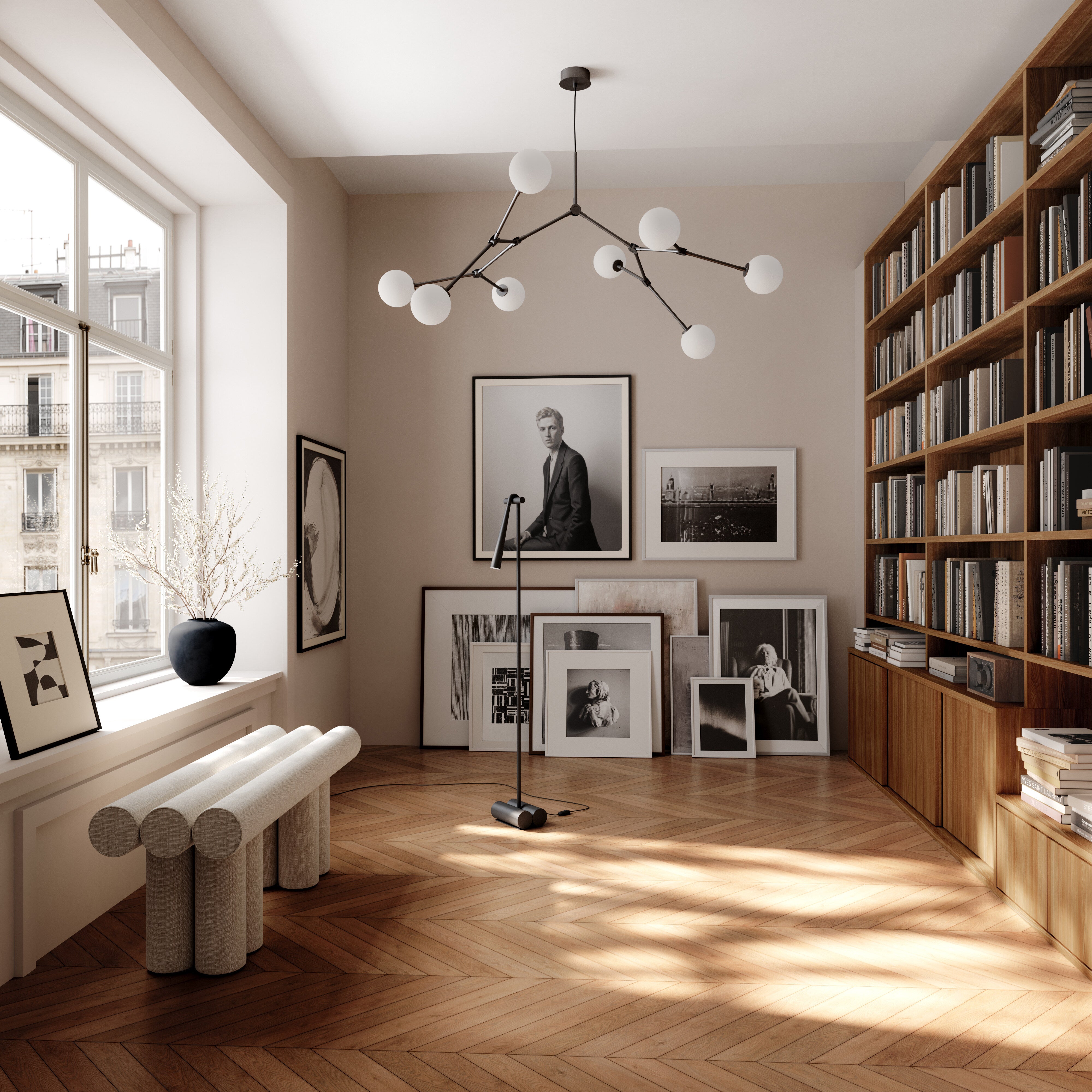101 Copenhagen - Snake Floor Lamp - Burned Black - Floor Lamp