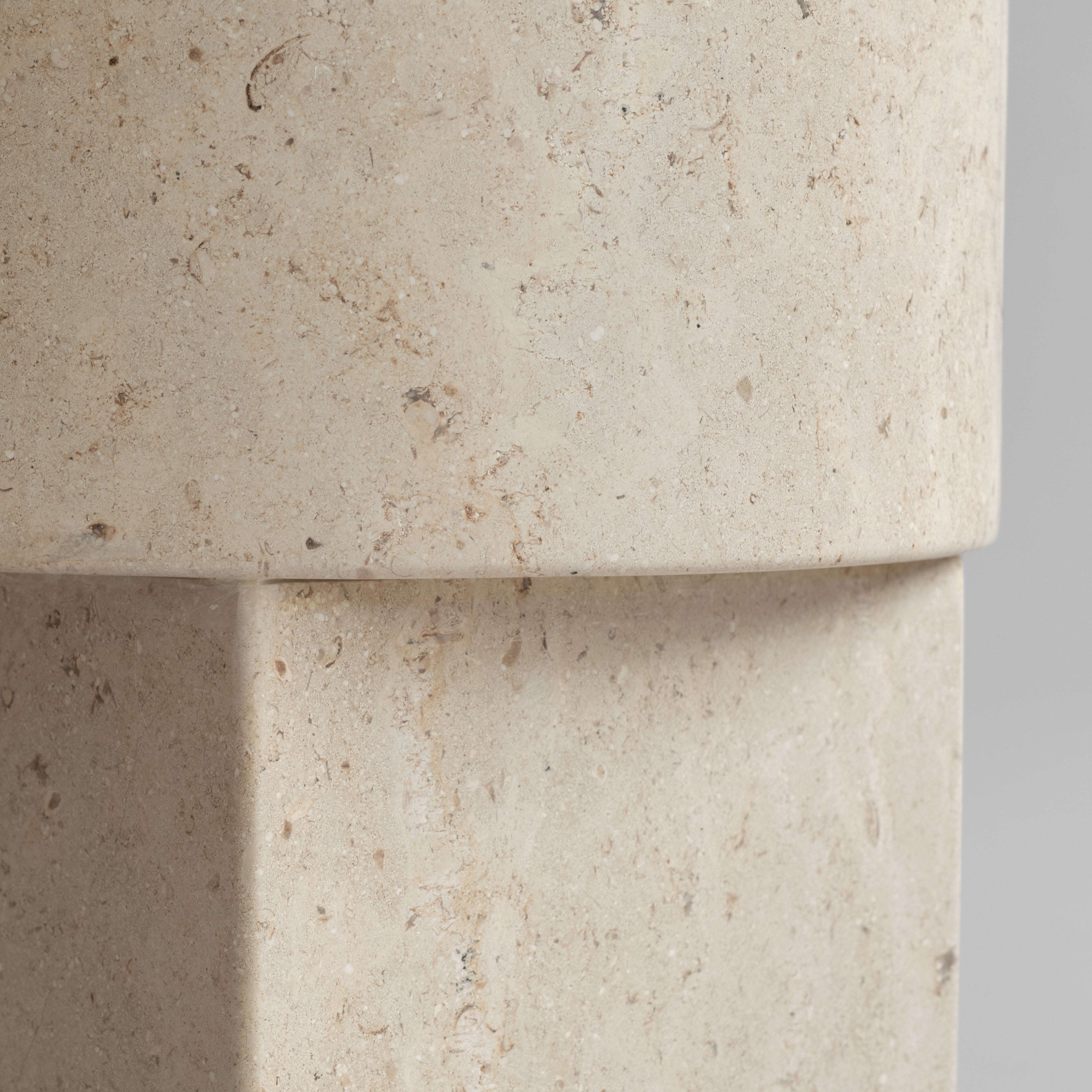 101 Copenhagen - Column Table - Limestone - Coffee Table