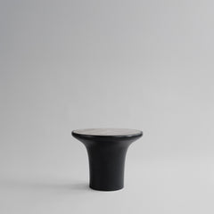 101 Copenhagen - Trumpet Table, Low - Silver Travertine - Coffee Table