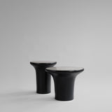 101 Copenhagen - Trumpet Table, Tall - Silver Travertine - Coffee Table