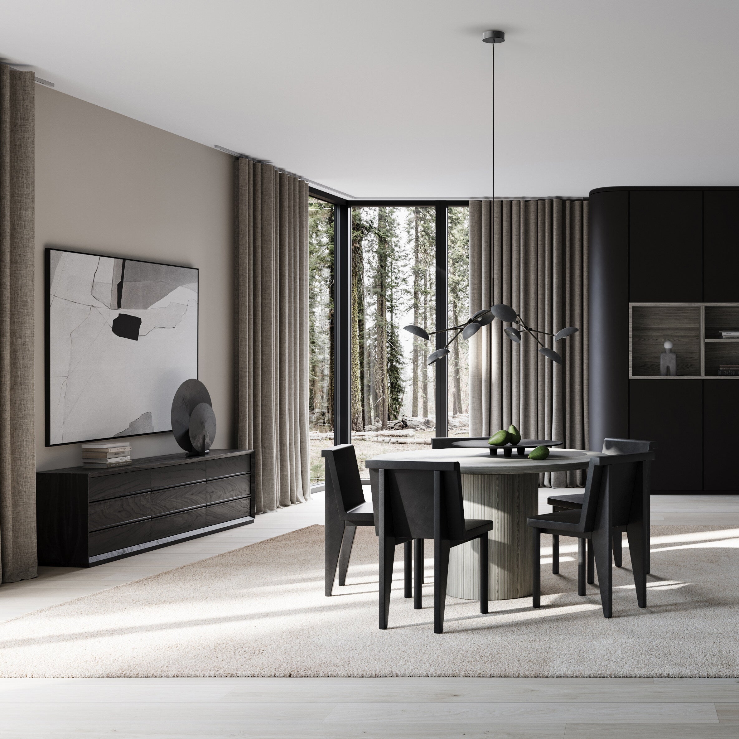 101 Copenhagen - Drop Chandelier, Mini - Oxidized (5m) - Chandelier