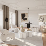 101 Copenhagen - Big Foot Table, Tall - Bone White - Coffee Table