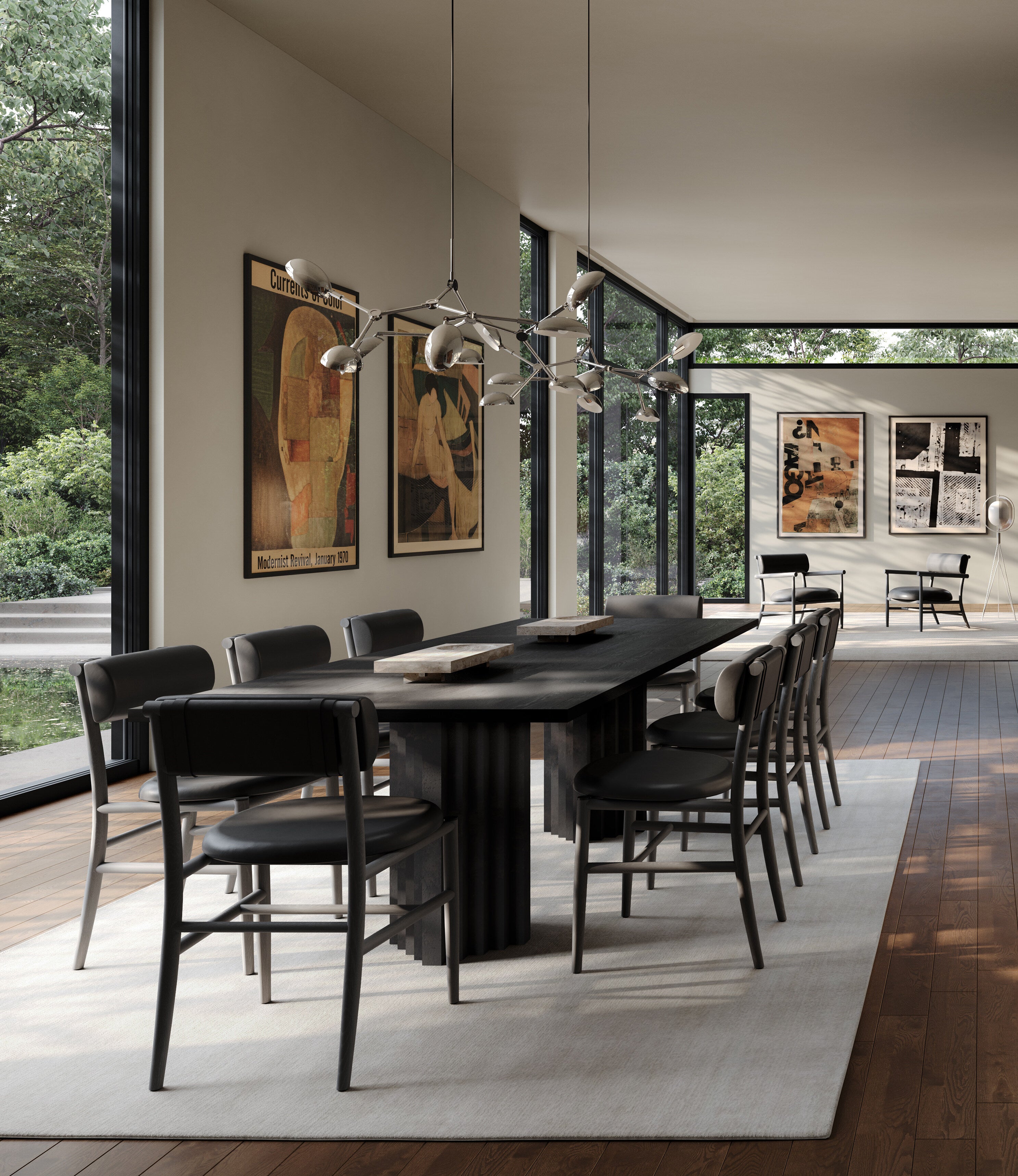 101 Copenhagen - Drop Chandelier, Mini - Chrome - Chandelier