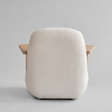 Toe Chair Armrest - Natural Oak / Off White