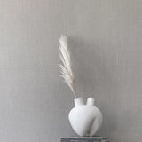 Sumo Vase, Horns - Bone White