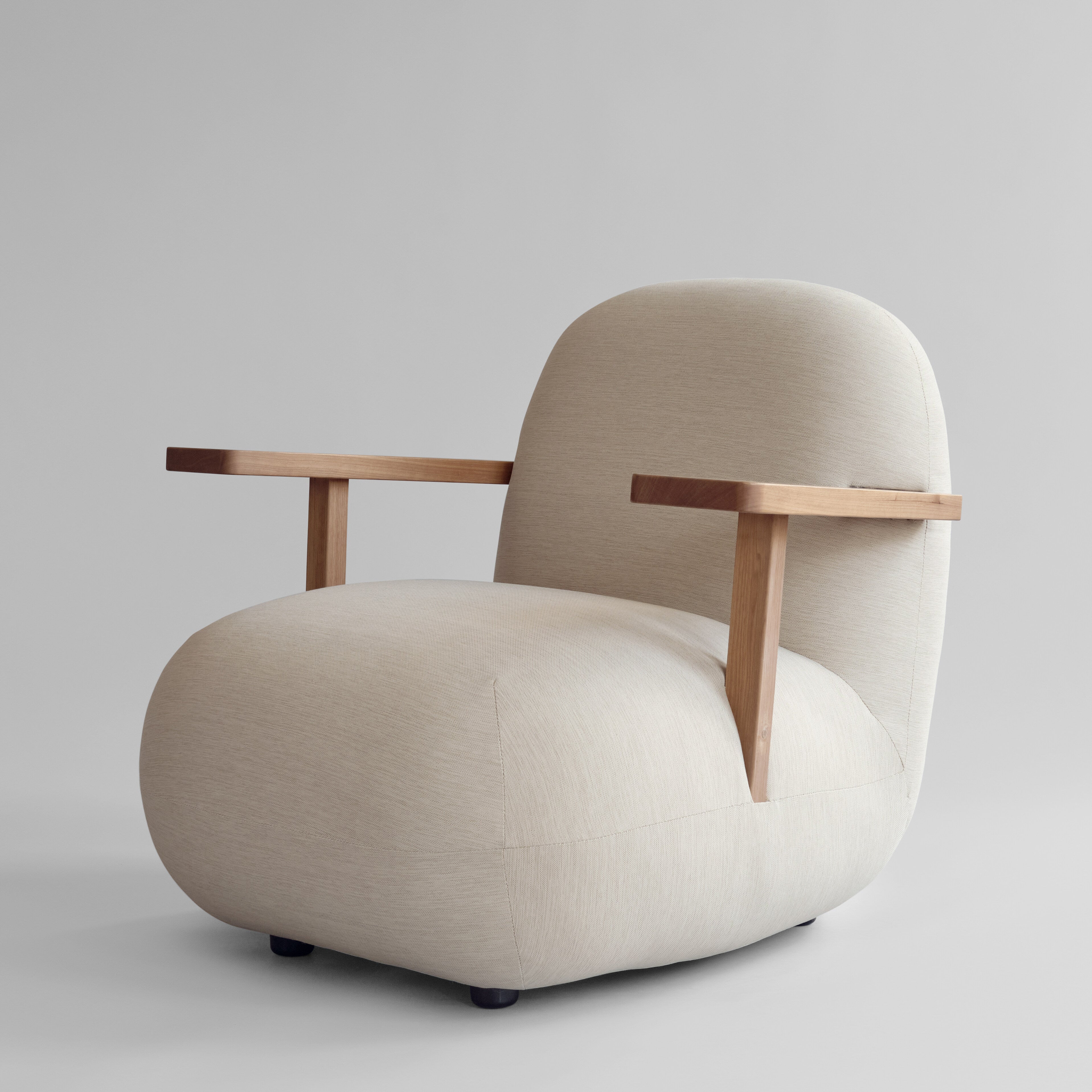 101 Copenhagen - Toe Chair Armrest - Teak / Warm Ash - Lounge Chair