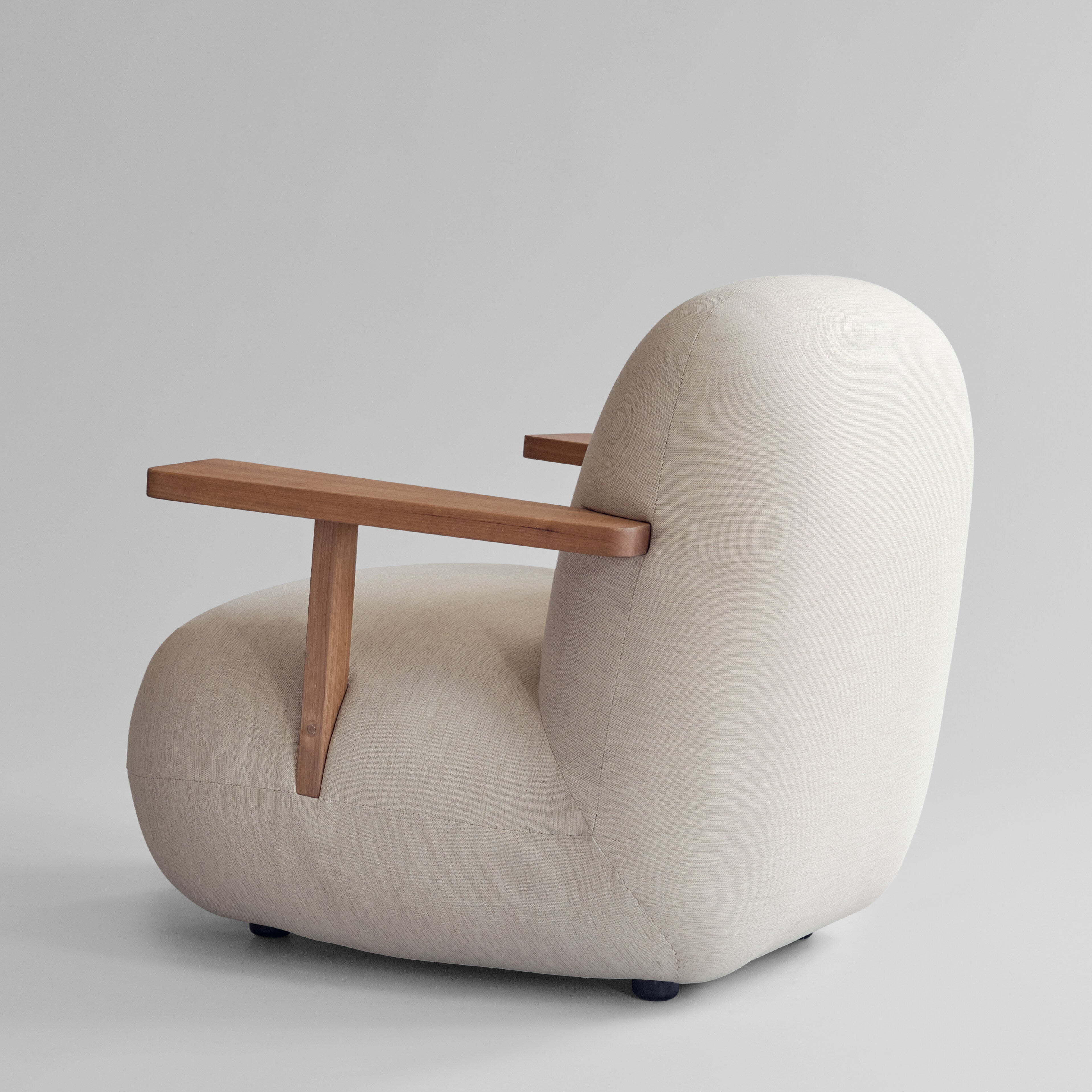 101 Copenhagen - Toe Chair Armrest - Teak / Warm Ash - Lounge Chair