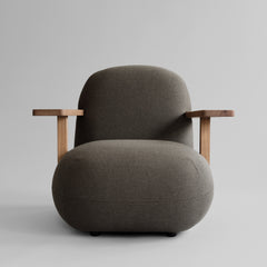 101 Copenhagen - Toe Chair Armrest - Teak / Stone Gray - Lounge Chair
