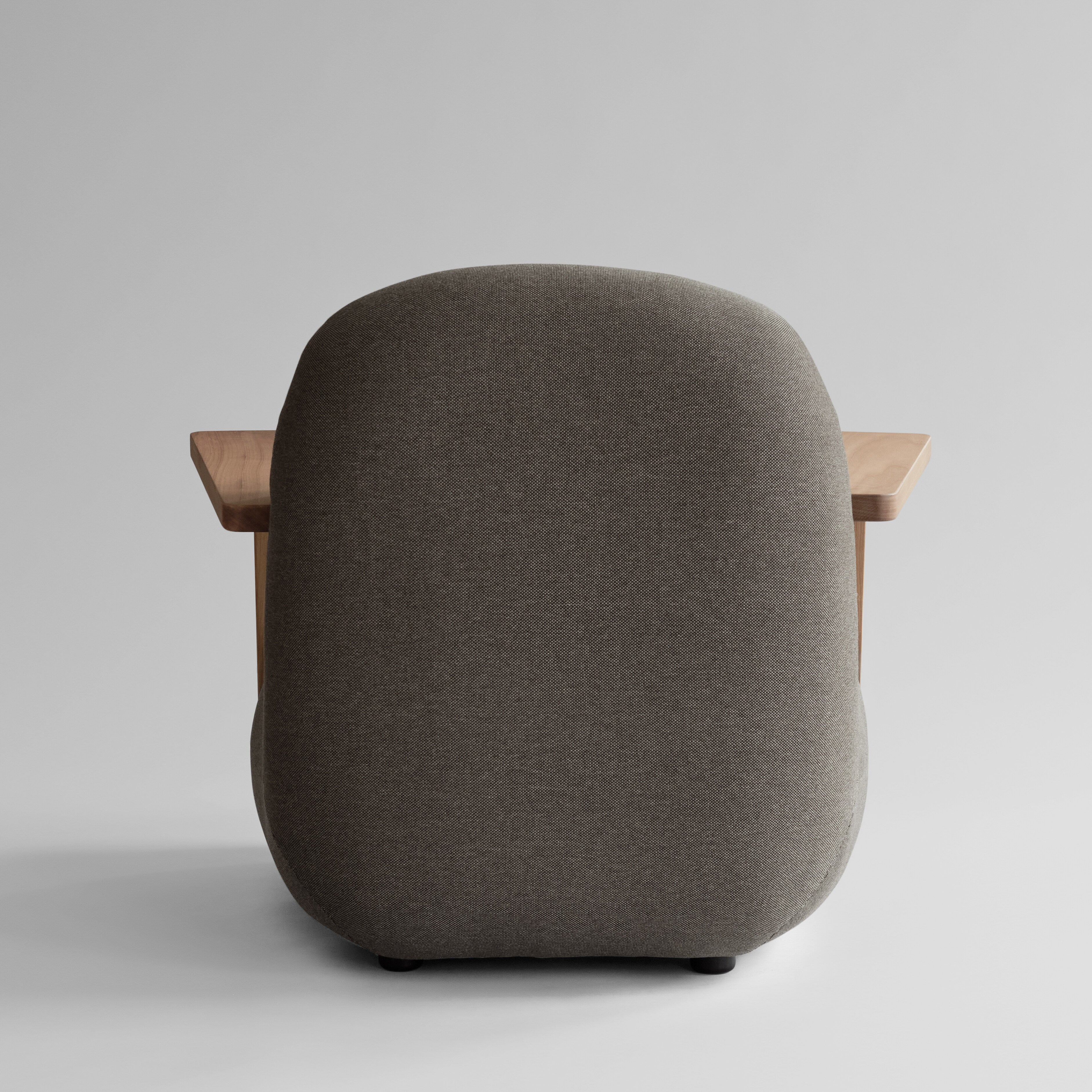 101 Copenhagen - Toe Chair Armrest - Teak / Stone Gray - Lounge Chair