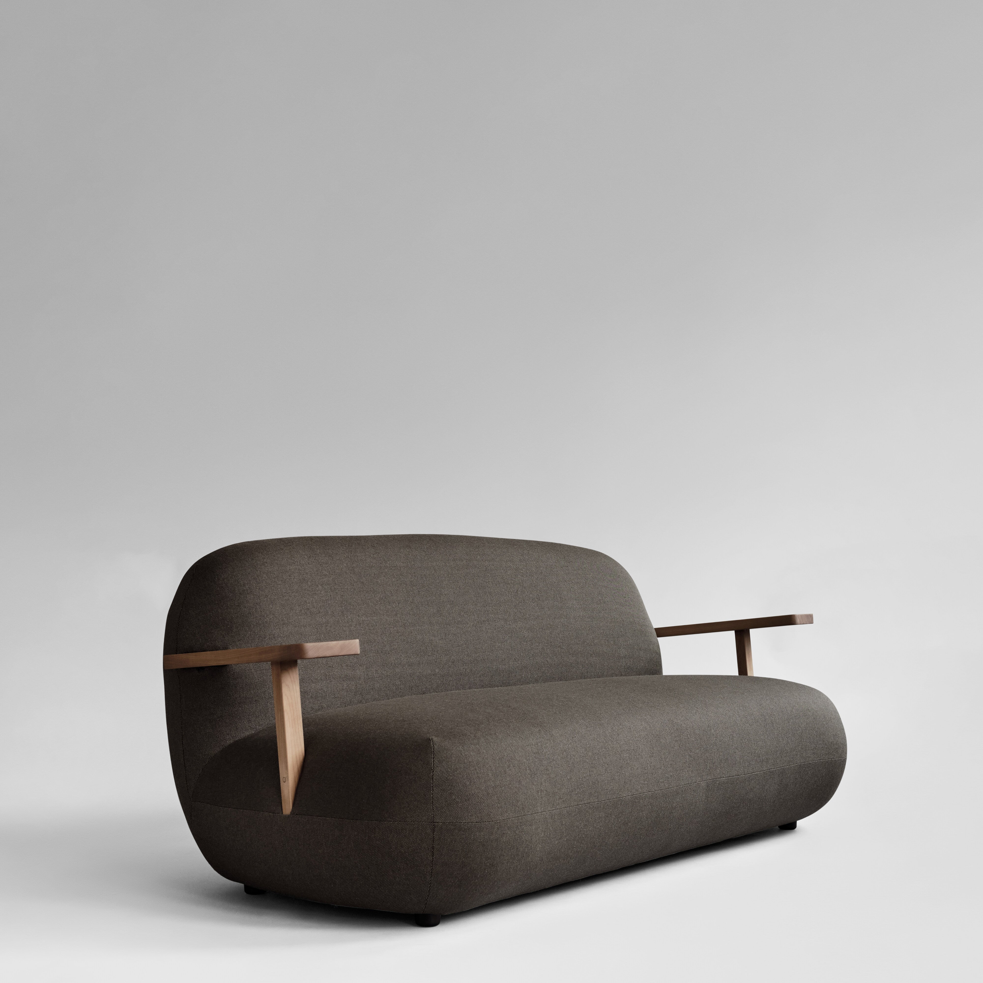 101 Copenhagen - Toe Sofa - Teak / Stone Gray - Sofa