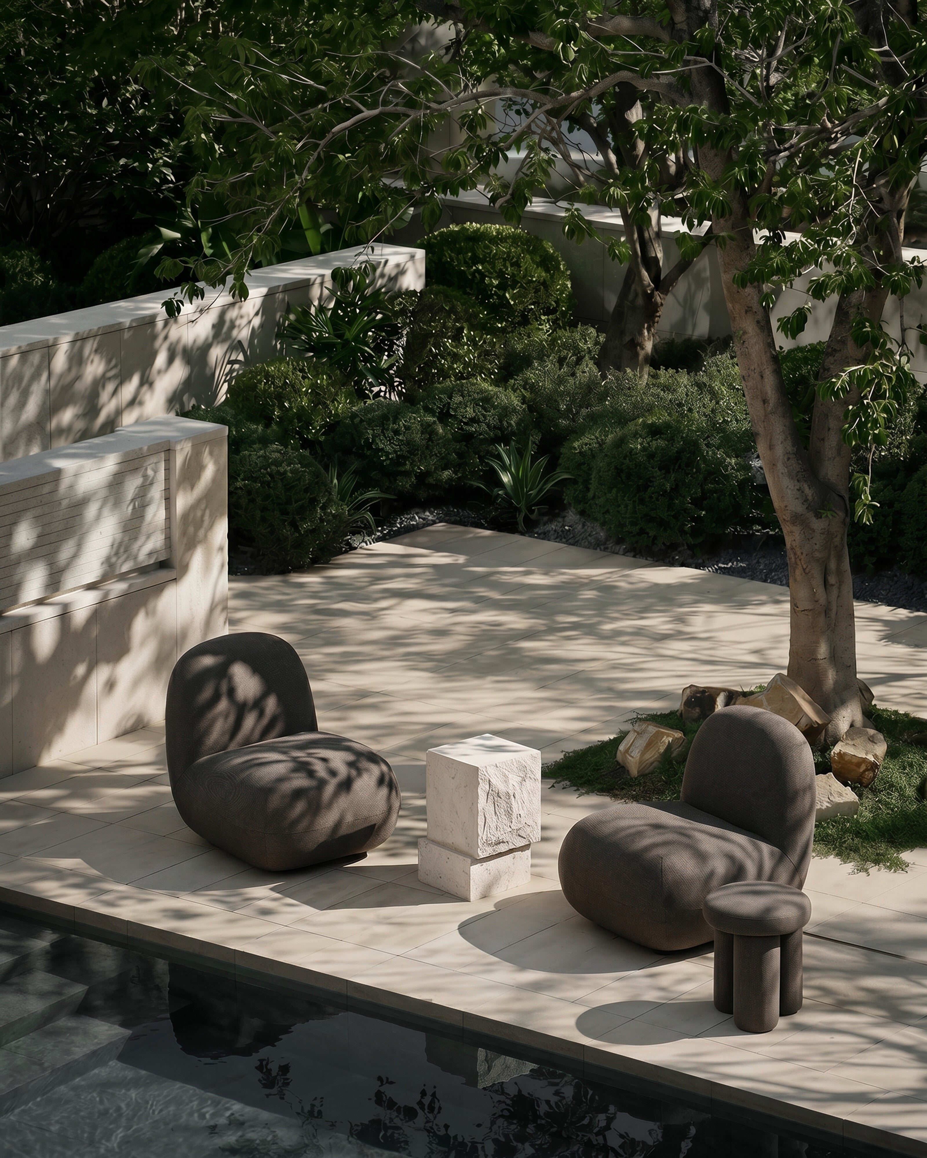 Big Foot Stool - Stone Gray | Outdoor Furniture – 101 Copenhagen