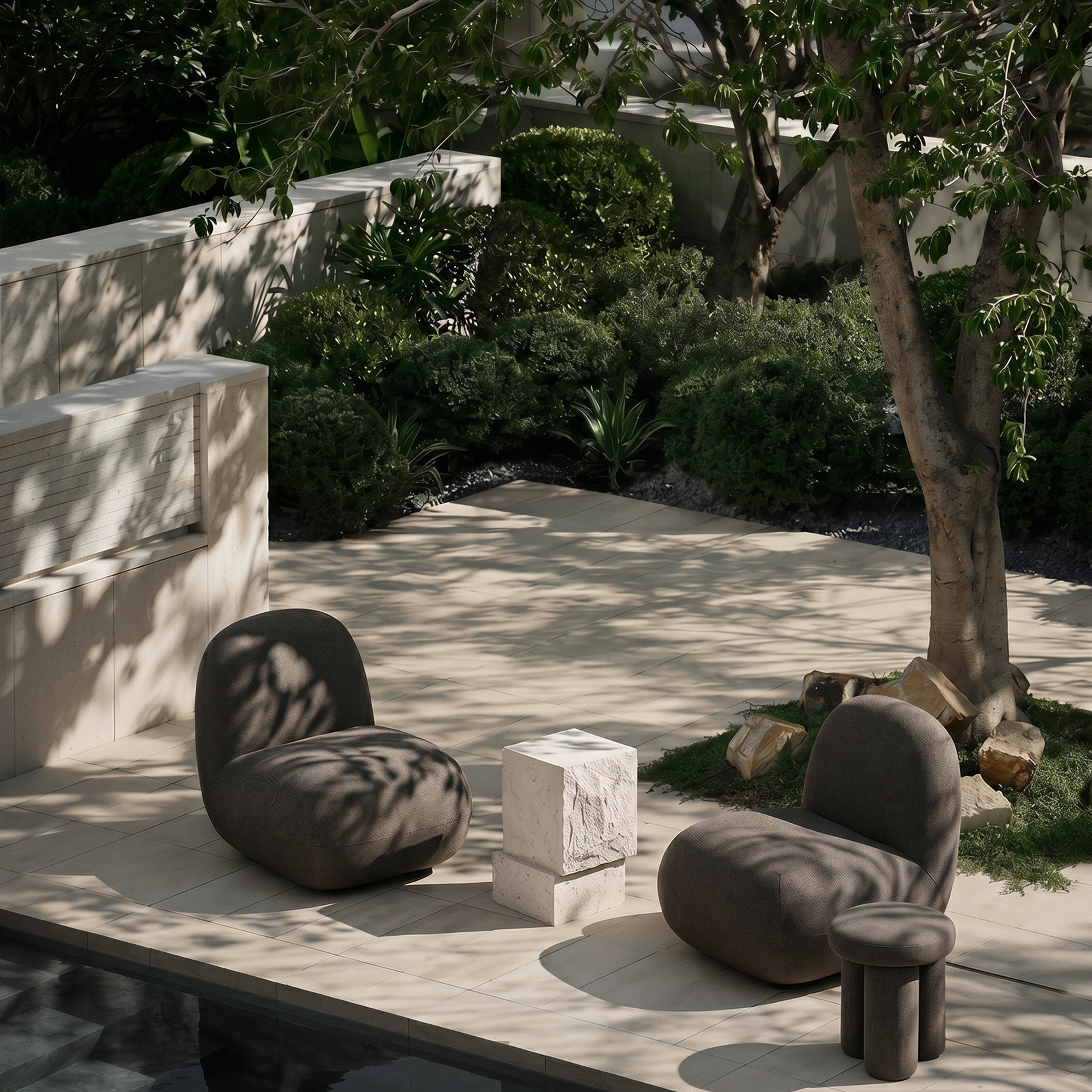 101 Copenhagen - Big Foot Stool - Stone Gray - Stool
