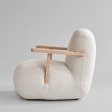 101 Copenhagen - Toe Chair Armrest - Natural Oak / Off White - Lounge Chair